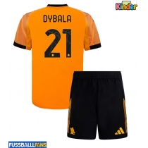 AS Roma Paulo Dybala #21 Auswärts Trikotsatz Kinder 2025-26 Kurzarm (+ Kurze Hosen)